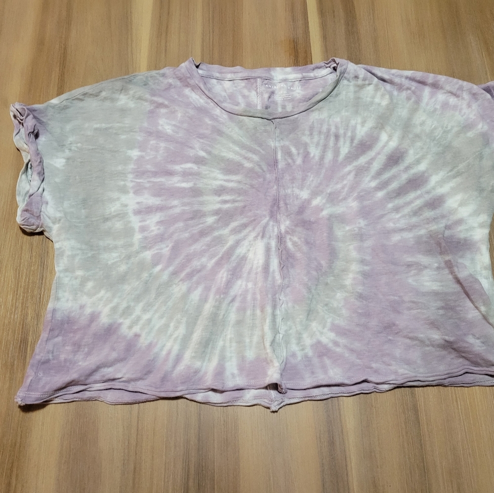 American Eagle Crop Top Tie Dye Size Small